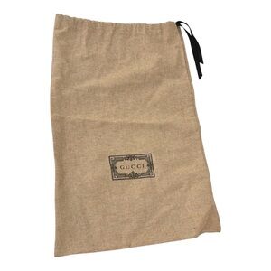 Gucci Tan brown drawstring dust bag 11” x 17.5”